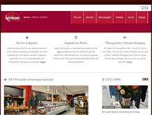 Tablet Screenshot of kornhaus-naturkost.de